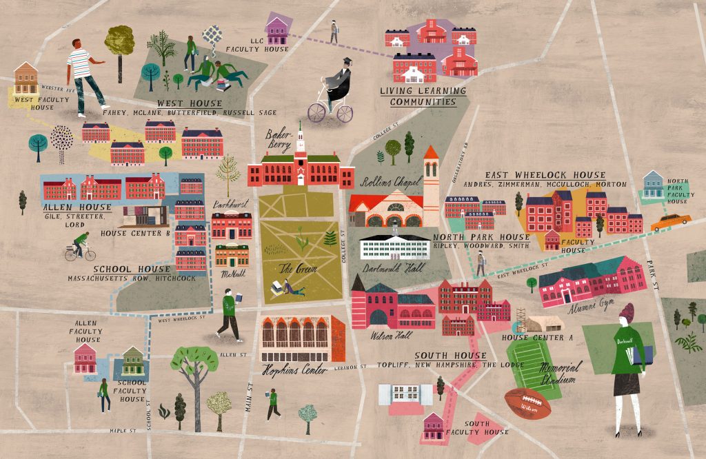 Dartmouth College campus – Martin Haake Illustrations
