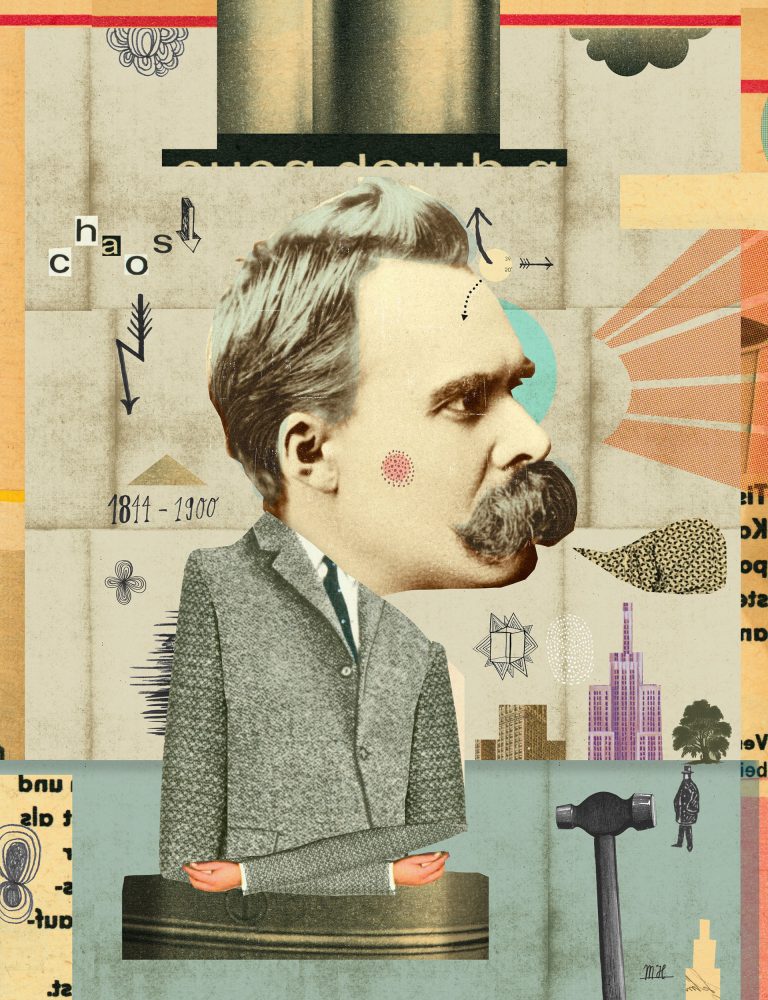 Nietzsche for Philosophie Magazin Martin Haake Illustrations